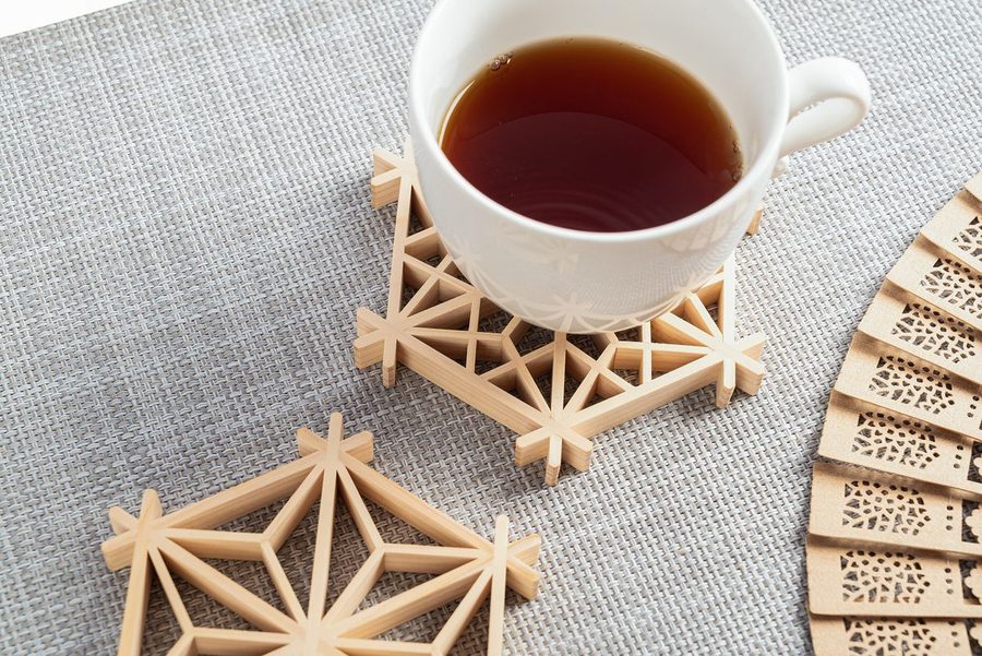 Coastere personalizate printate 3D, design geometric
